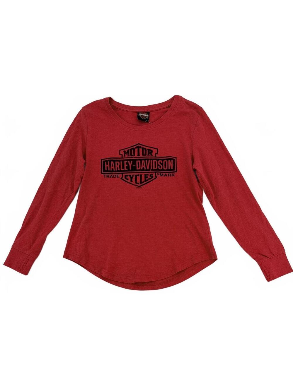 Harley-Davidson‎ Long Sleeve Shirt Medium Red Classic Streetwear